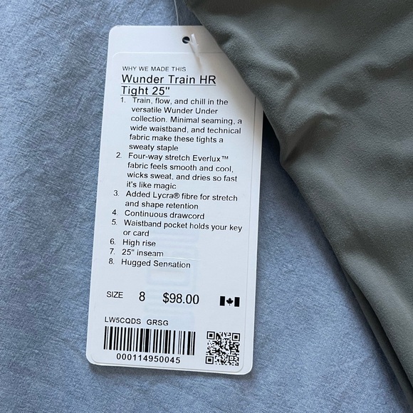 NWT lululemon Wunder Train HR Short 25” - Picture 2 of 3
